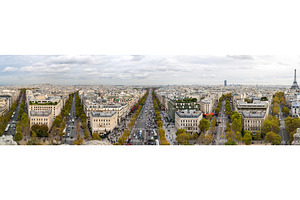 Paris as seen from the Arc de Triomphe, an Architecture Photo by Leonid Andronov