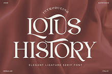 Lotus History - Elegant Ligatures