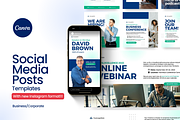 Canva Social Media Templates, a Social Media Template by Studio B | Canva Template (Thumbnail 1 of 13)