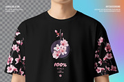 T-Shirt Mockup Asian. Generated Ai, a Shirt Mockup by Grow Design Craft Studio (Thumbnail 6 of 7)