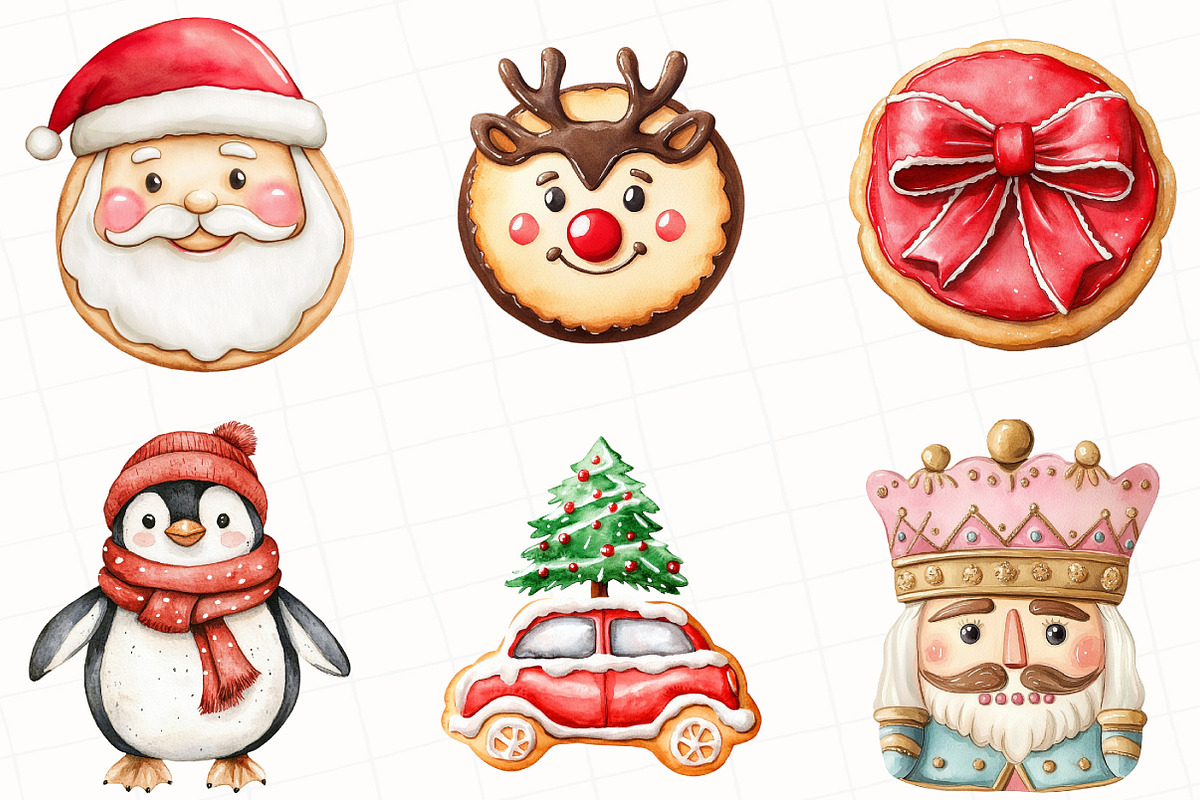 Christmas Cookie Clipart, an Illustration by OK Design (Photo 4 of 5)