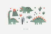 My little Dinosaur. Watercolor set, an Animal Illustration by Cute And Wild (Thumbnail 2 of 6)