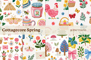 Cottagecore Spring Patterns, a Pattern Graphic by LuOtero (Thumbnail 3 of 7)