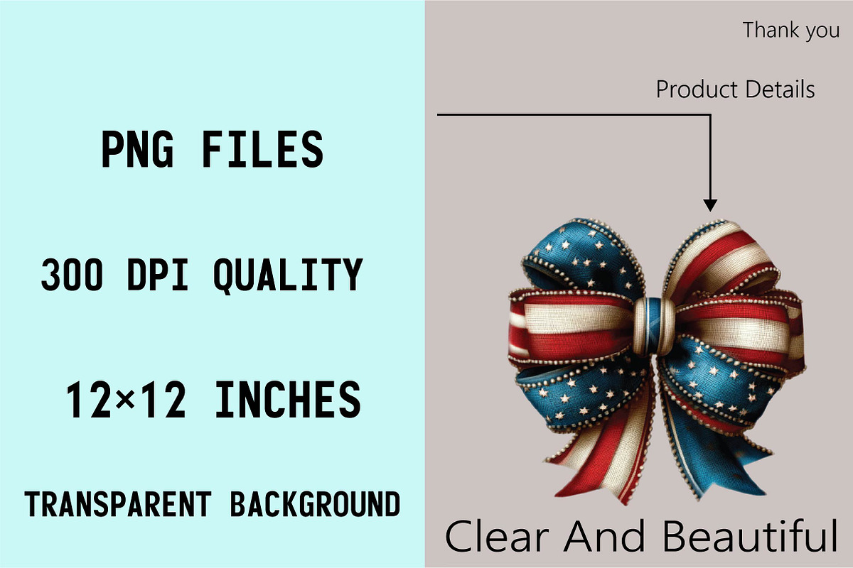 Patriotic USA Bow Clipart Bundle, an Illustration by SVGArt (Photo 4 of 9)