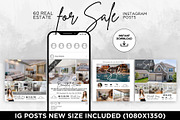 Real Estate For Sale Instagram Posts, a Social Media Template by CreativeVinesStore (Thumbnail 3 of 6)