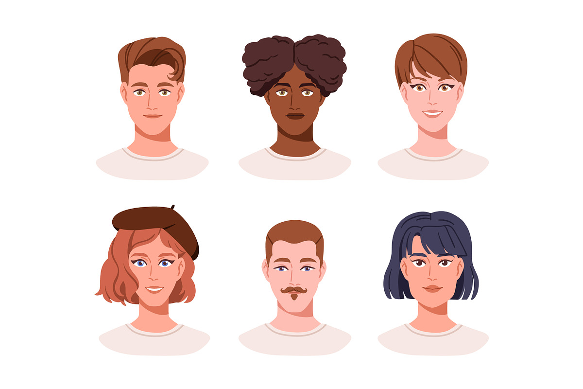 Diverse people avatars set, a Person Illustration by Good Studio (Photo 5 of 5)