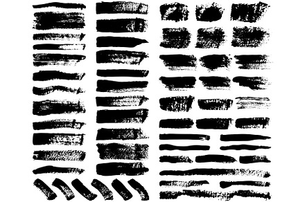 Decoration template, brush strokes