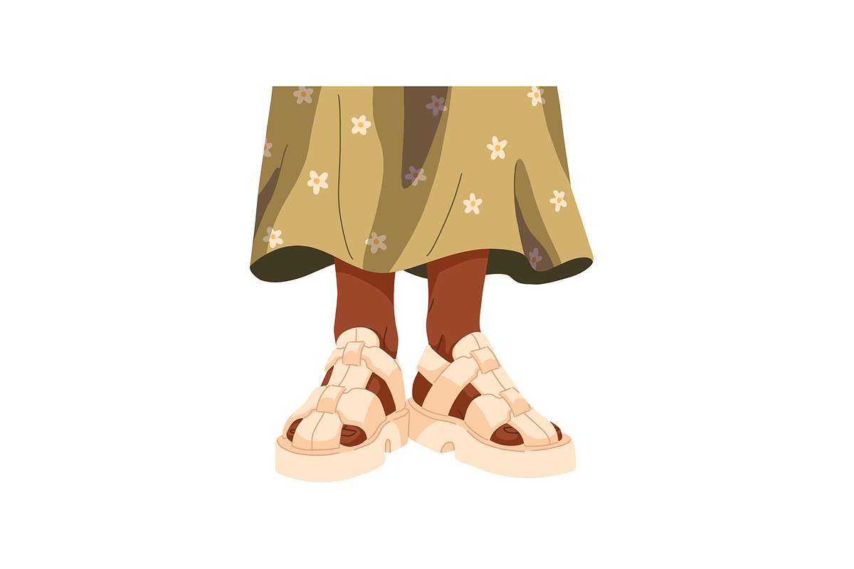 Women's legs in shoes set, a Person Illustration by PaperTrident (Photo 10 of 12)