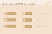 Streaming: Modern Magic Graphics Kit, a Social Media Template by Liseno Designs (Thumbnail 4 of 9)