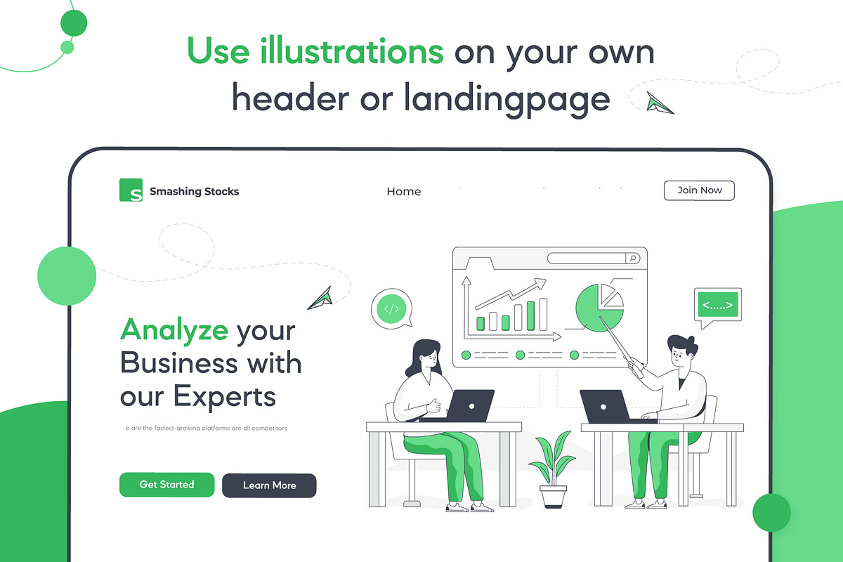Flat Business Illustrations, a Finance Illustration by Brickclay (Photo 3 of 8)