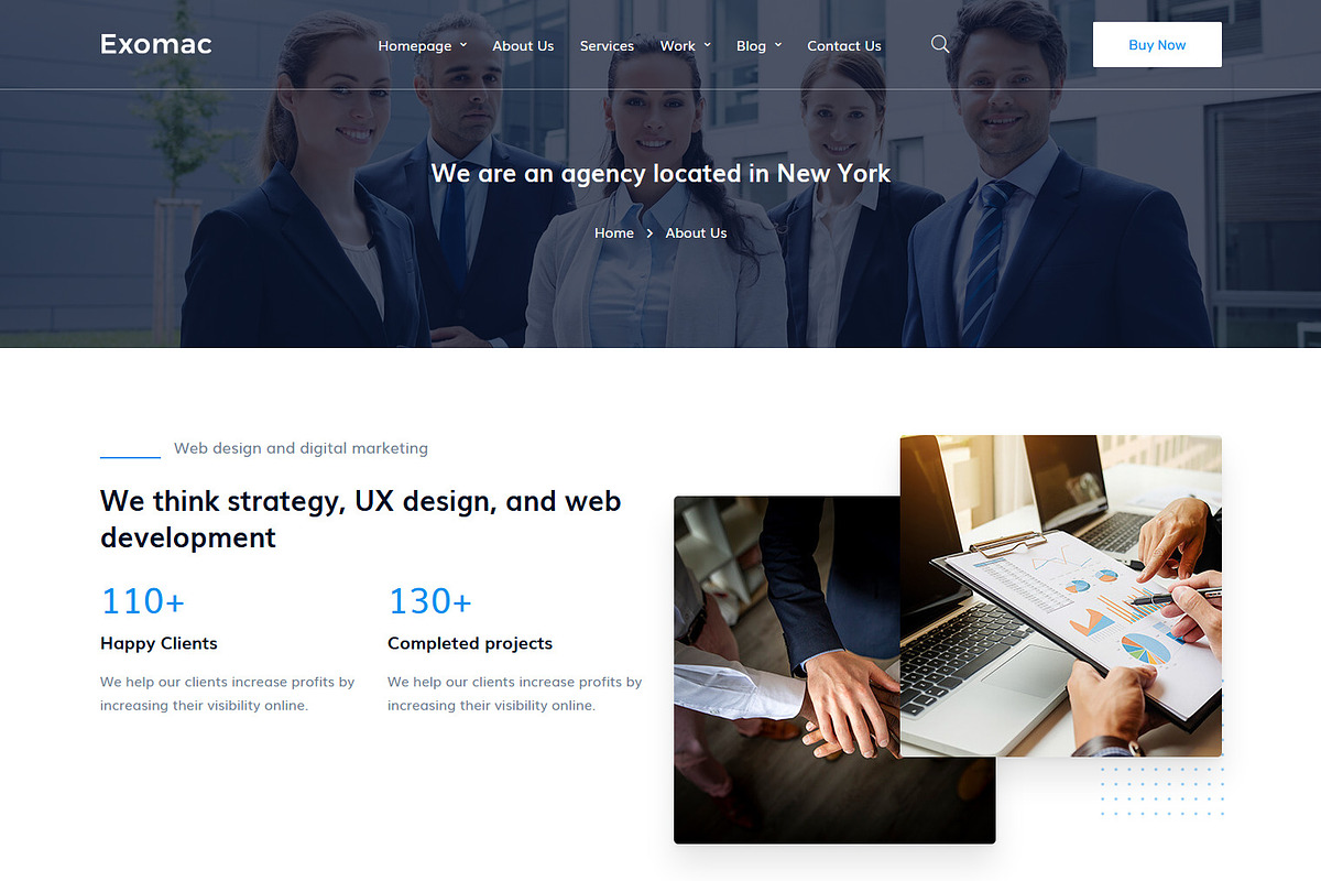 Corporate Business HTML5 Template, a Bootstrap Template by HasThemes (Photo 1 of 4)