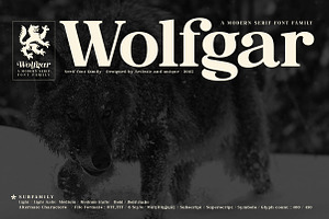Wolfgar - Serif Font Family