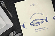 Rustic Seafood Menu Template, a Flyer Template by BrandPacks (Thumbnail 2 of 5)