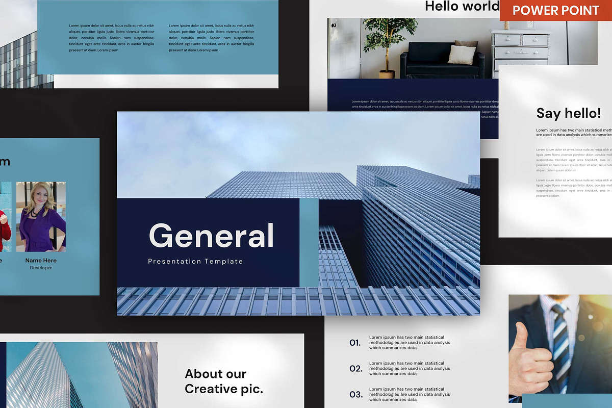 General PowerPoint Template, a Presentation Template by Twntysix (Photo 1 of 4)