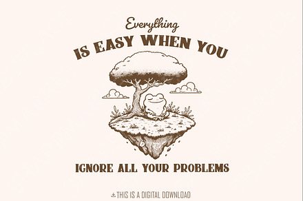 Everything Is Easy When You Ignore A, an Illustration by SharpMarketplace
