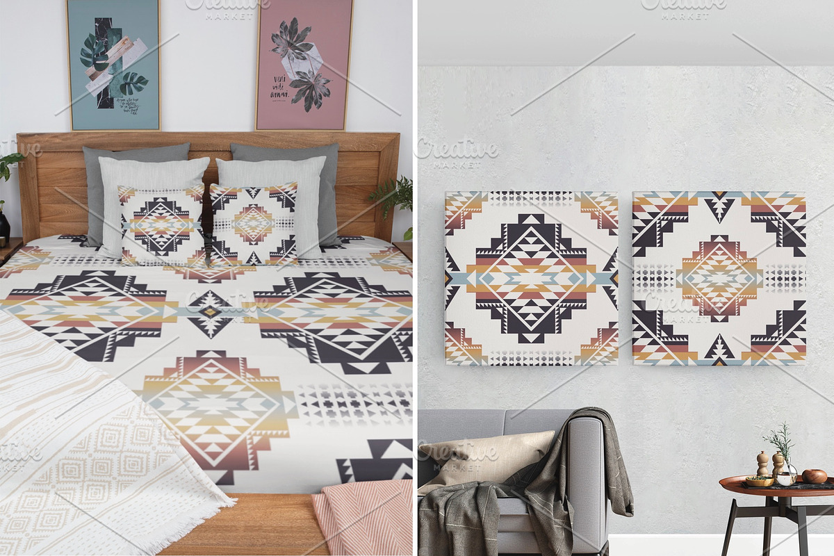 Beige Native American Pattern, a Pattern Graphic by PPEthnicDecorPattern (Photo 3 of 10)