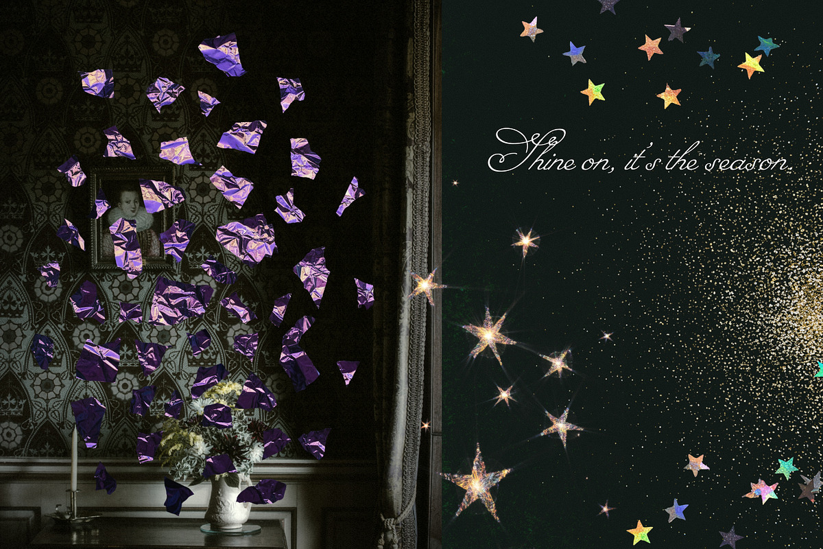 Shimmer Season: Holographic Tinsel, a Texture Graphic by Anzhelika (Photo 8 of 11)