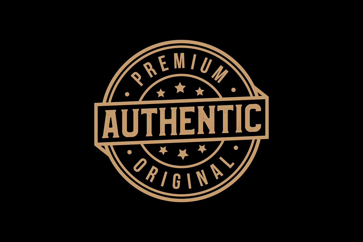 Authentic Stamp Emblem Logo, a Branding & Logo Template by zdson (Photo 2 of 2)