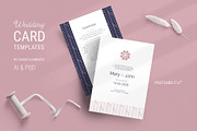 Navy & Pink Wedding Stationery, a Stationery Template by AsianElements (Thumbnail 2 of 11)