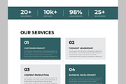 Company Landing Page, a Landing Page Template by CreativeShaper (Thumbnail 3 of 6)