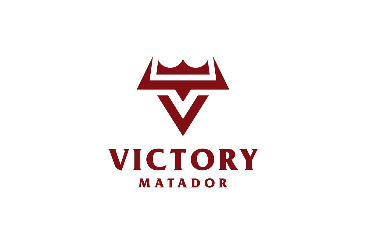 Letter V Bull Crown Logo, a Branding & Logo Template by Buqancreative (Photo 1 of 4)