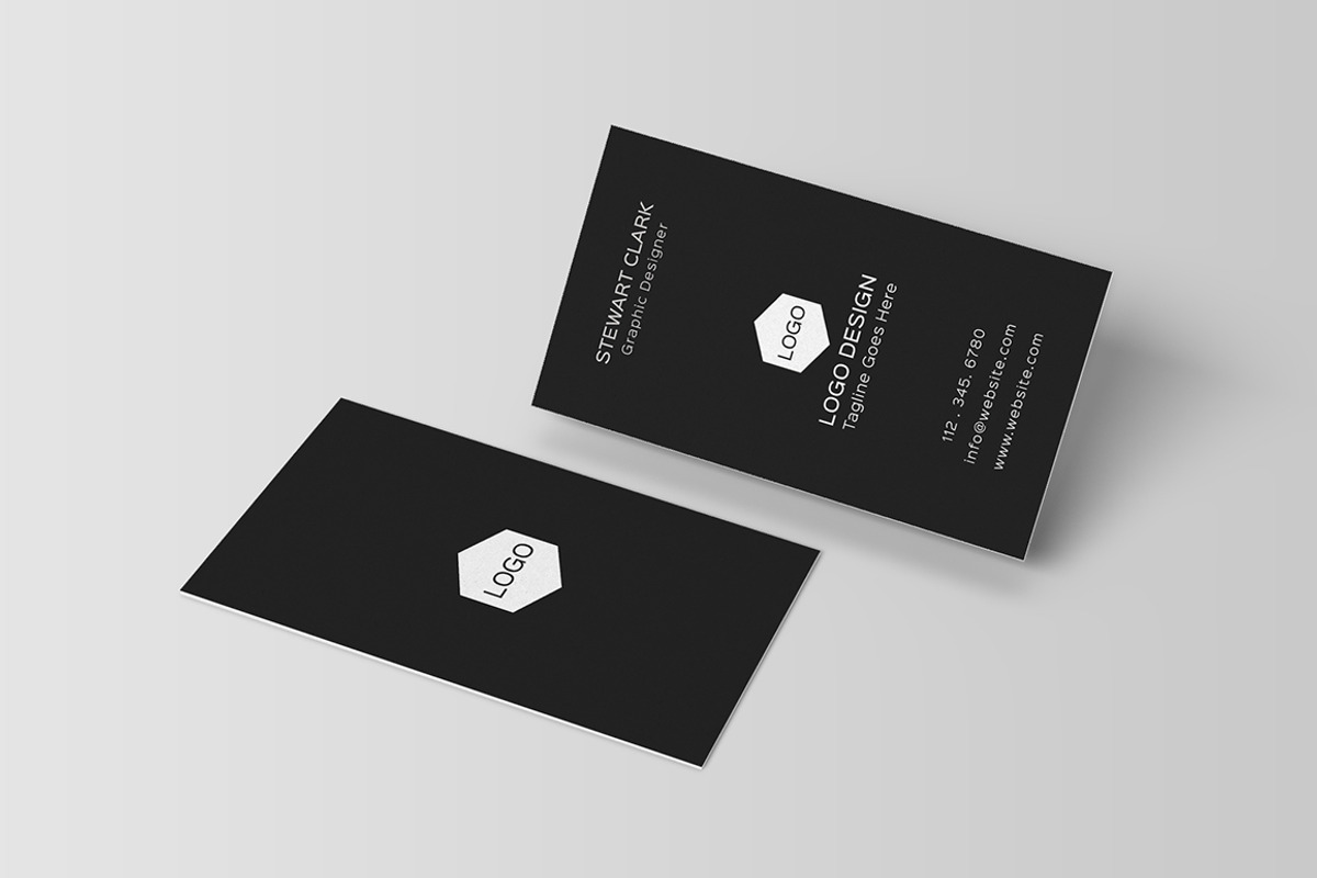 Simple Minimal Business Card, a Business Card Template by Shahjhan (Photo 2 of 6)