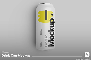 Beverage Can Mockup, a Cups & Container Mockup by graphicsauce