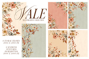 Floral Illustration & Pattern Kit