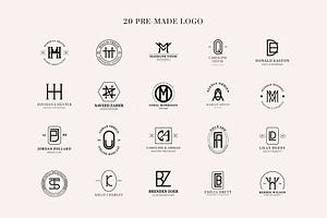 20 Monogram Logo Template