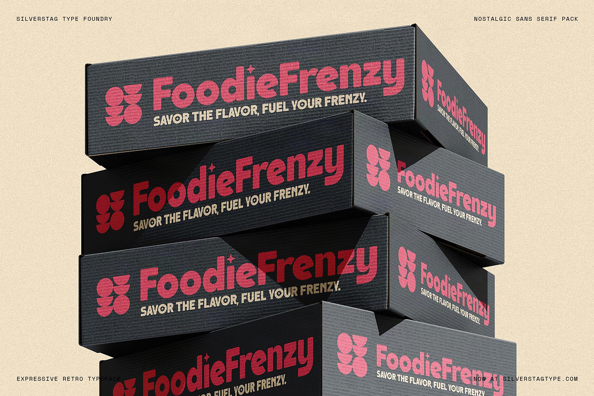 Saffielle - Bold Vintage Typeface, a Sans Serif Font by SilverStag Type Foundry (Photo 5 of 15)