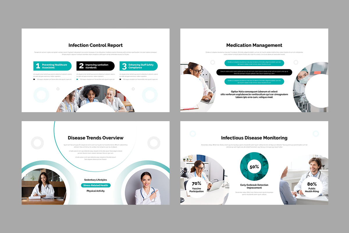 Medical Health Report Template, a Presentation Template by White Graphic (Photo 7 of 11)