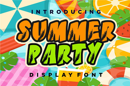 SUMMER PARTY, a Handwritten Font by Infinity art Studio