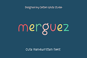 Merguez, a Handwritten Font by Sofia Skoog (Thumbnail 1 of 10)