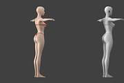 Stylized Female 01 T-Pose Base Mesh, a Characters & Person 3D Model by VK Studio (Thumbnail 5 of 28)