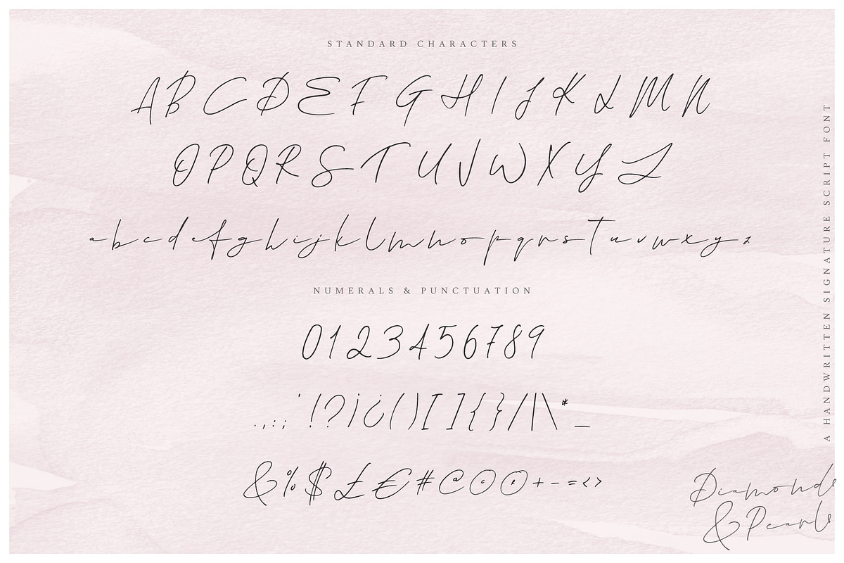 Diamonds & Pearls, a Script Font by Ayca Atalay (Photo 13 of 15)