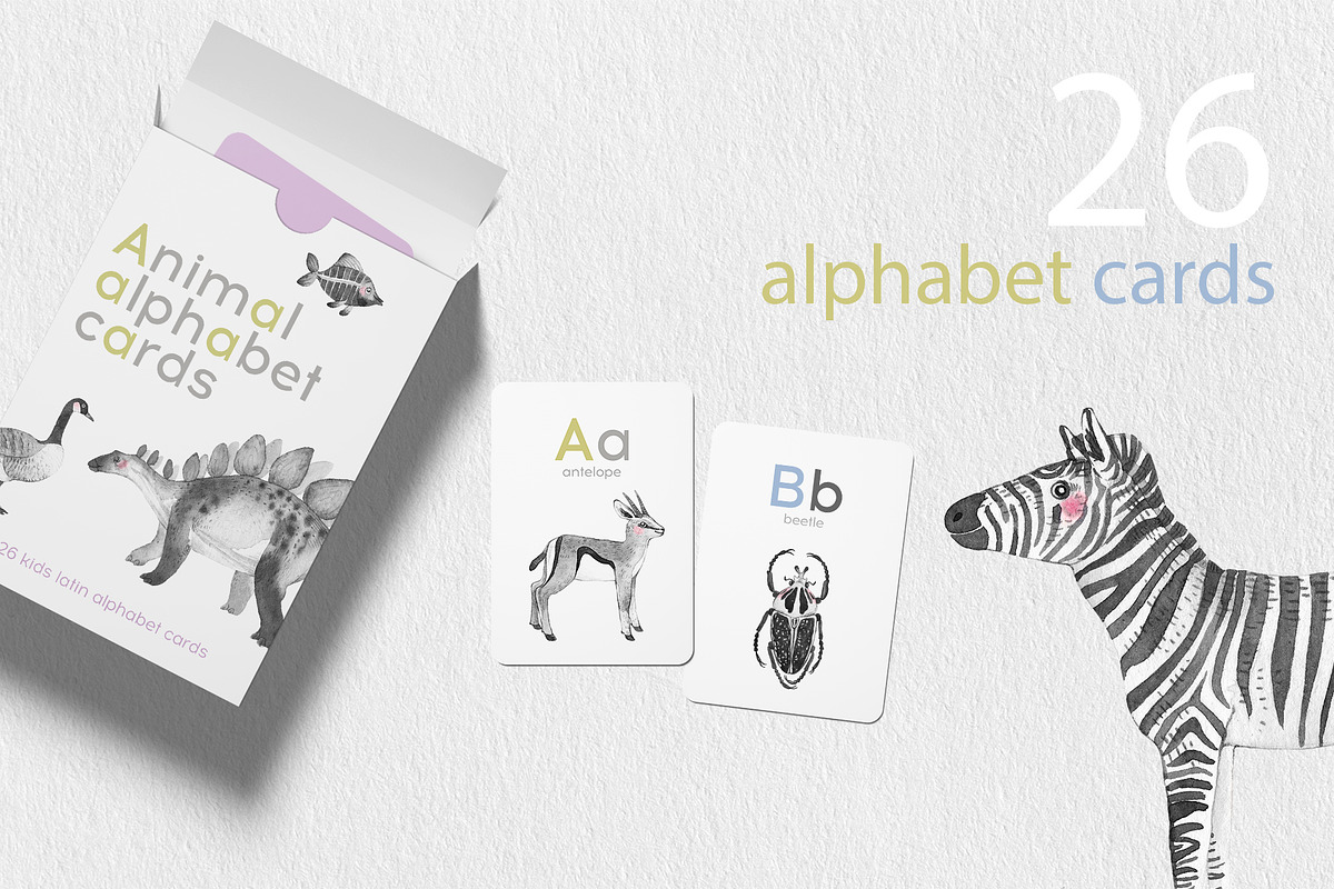 Animal ABC. Alphabet cards, an Animal Illustration by Natali Smolova (Photo 6 of 11)