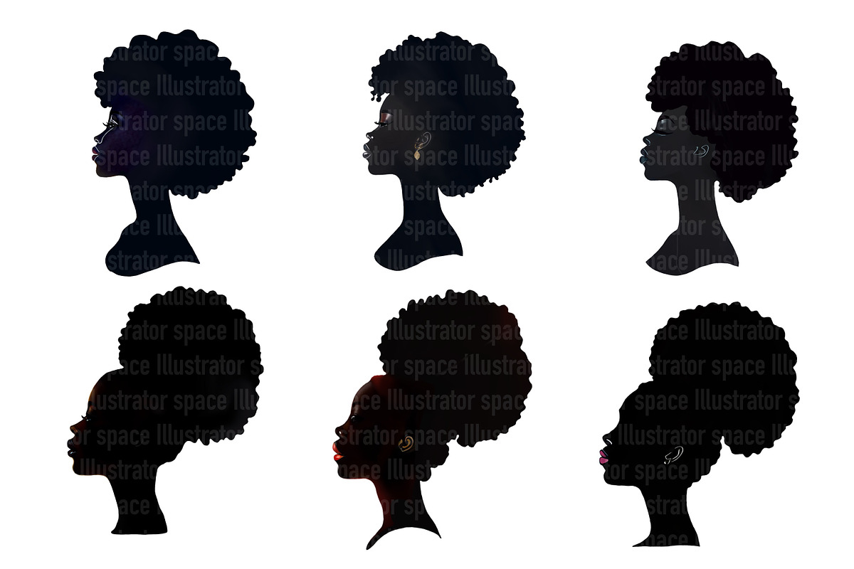 Black Queen Silhouette Clipart, an Illustration by Illustrator Space (Photo 9 of 9)