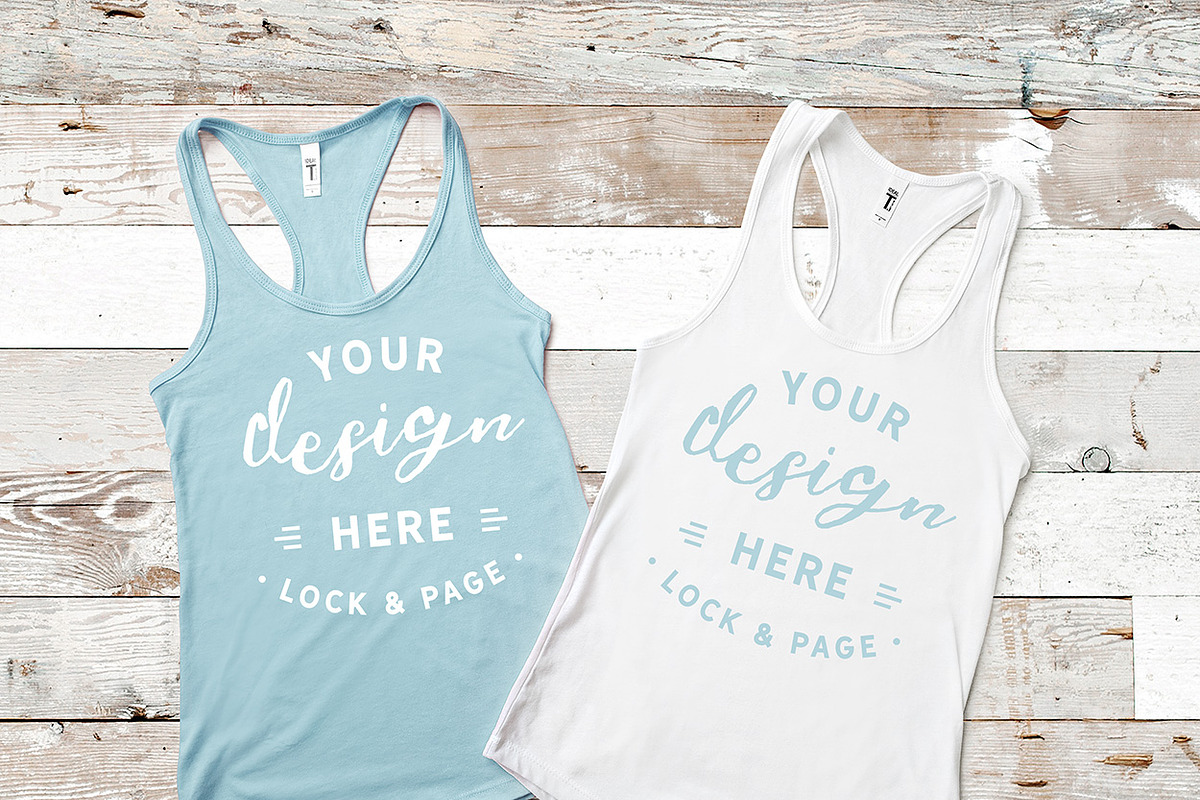 Next Level 1533 Tank Mockup Bundle, a Shirt Mockup by lock and page (Photo 12 of 35)