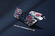 Cherry Rose Sage Floral Pattern, a Pattern Graphic by paper aesthetic (Thumbnail 2 of 9)