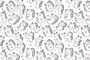 Cute Cat Numbers, an Animal Illustration by Apolinarias Art (Thumbnail 2 of 3)