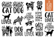 Cat and Dog lover set, an Animal Illustration by JULYMILKS (Thumbnail 1 of 3)