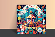 Pumpkin banner for Halloween bundle, a Poster Template by hkmonir (Thumbnail 3 of 4)