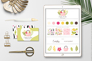 Summer Tropical clipart & patterns, an Illustration by Cozy pattern shop (Thumbnail 5 of 6)