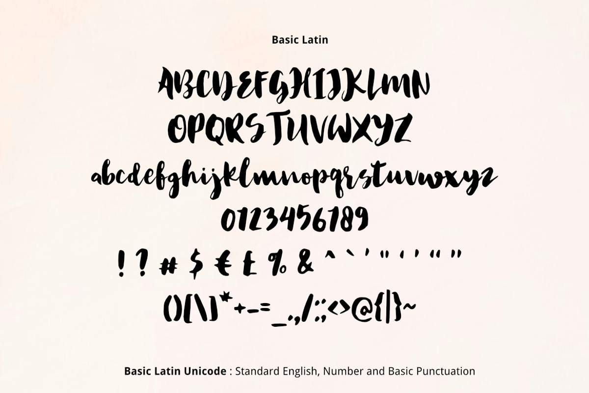 Balmy Day Brush Font preview 2