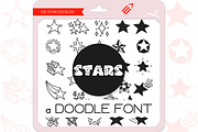 Star Doodles - Dingbats Font, a Symbol Font by WADLEN (Thumbnail 1 of 7)