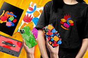 GEOMETRIC ABSTRACT PLASTICINE SHAPES, a Texture Illustration by okchizh (Thumbnail 3 of 14)