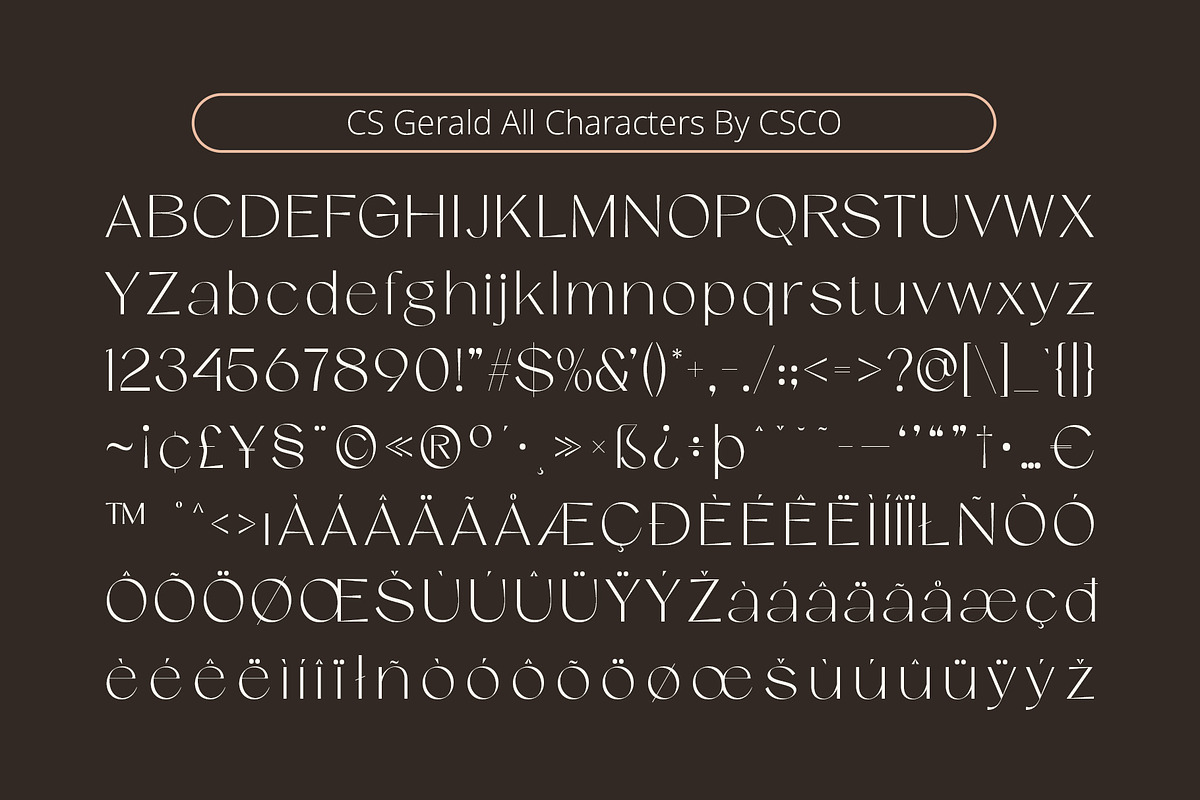 CS Gerald – Elegant Font, a Sans Serif Font by Craft Supply Co.