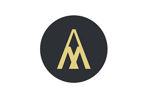Logo for letter A and M