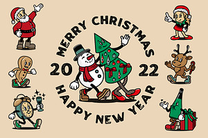 Vintage Toons Retro Christmas
