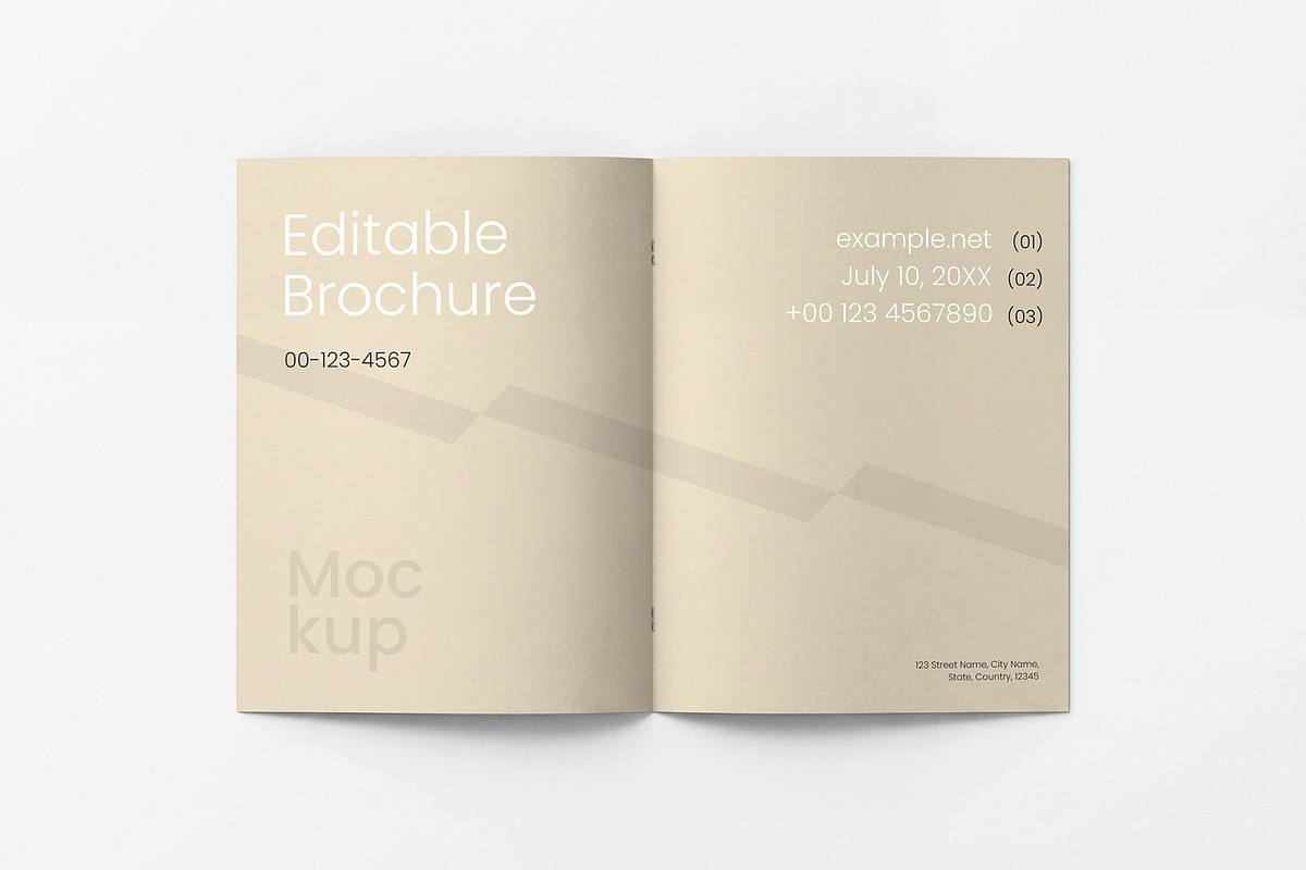 Open Brochure Mockup Template, an Advertising Mockup by graphypix (Photo 1 of 4)